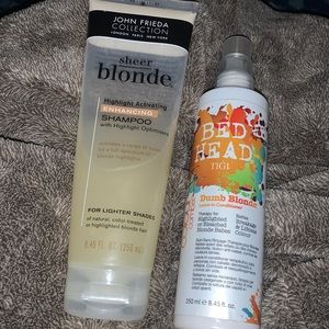 Blonde hair products